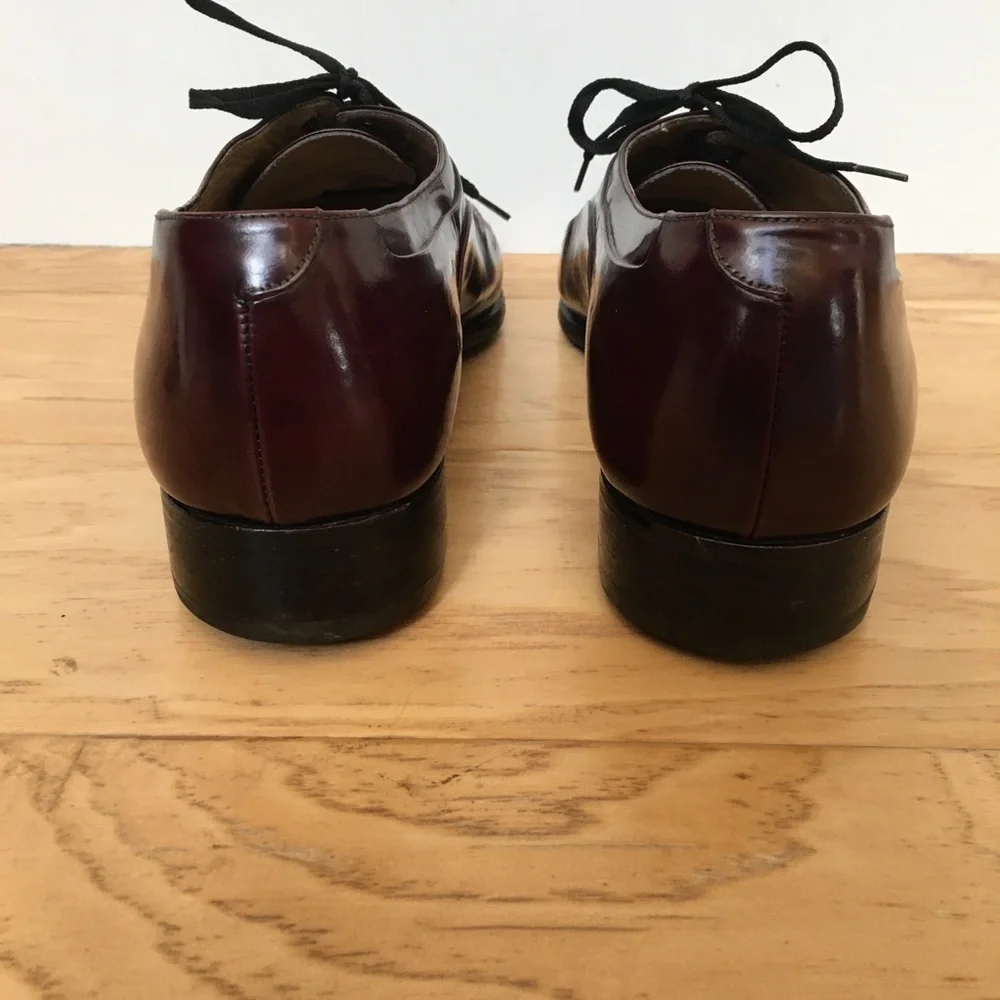 Bally Wing Tip Burgundy Leather Shoe Marcel 9 EEE made in Italy